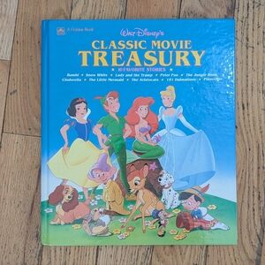 4/$20 Vintage 1991 Golden Book Disney Treasury Hardcover Book *BING